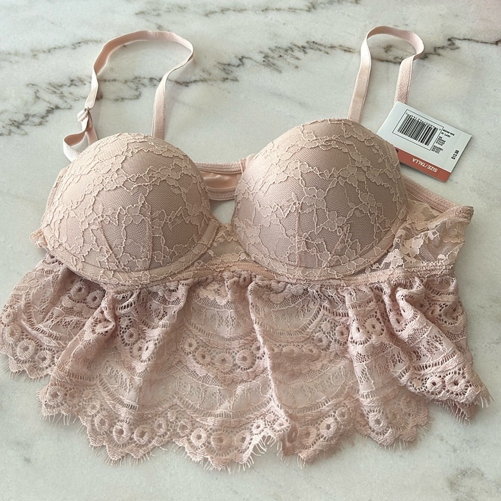 NWT Dust Rose Push Up Bra
